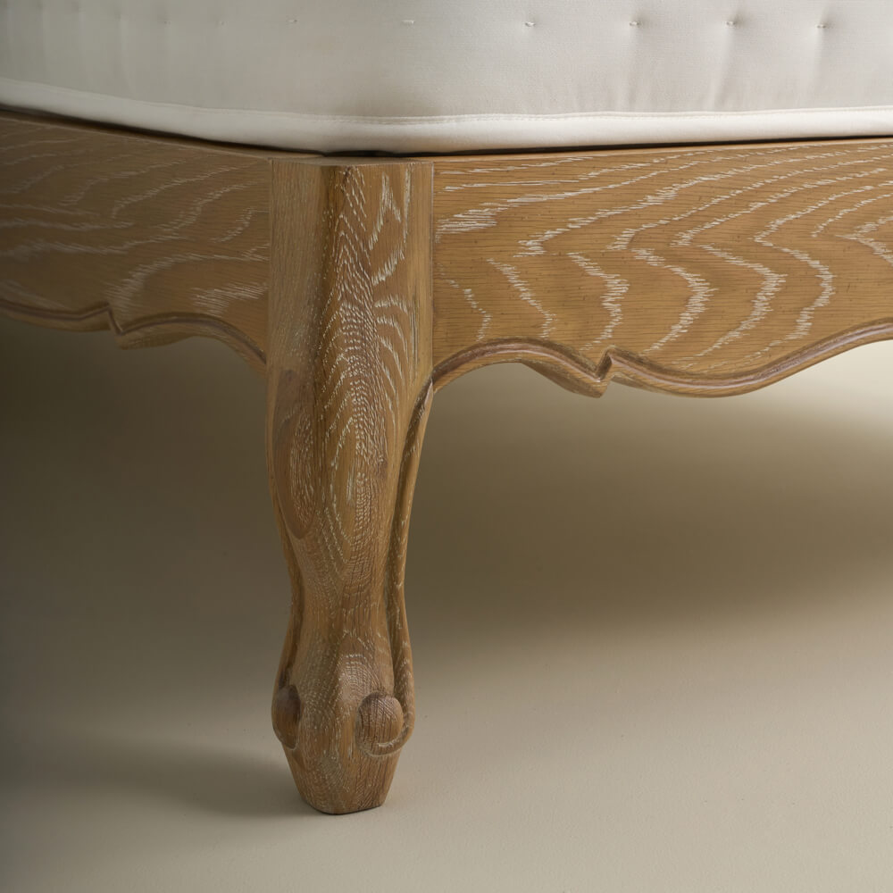 Sienna Beau Linen Bed, Weathered Oak / Natural, Single